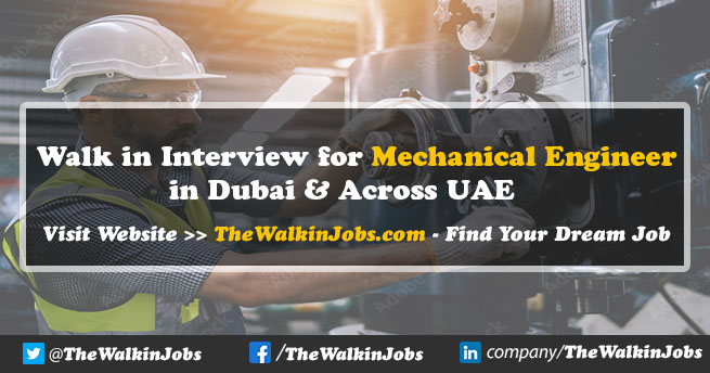 Mechanical Engineer Jobs in Dubai