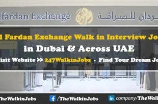 Al Fardan Exchange Walk in Interview Jobs