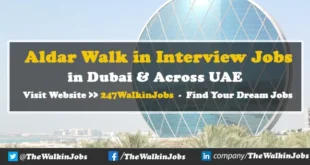 Aldar Walk in Interview Jobs