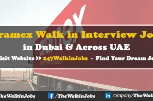 Aramex Walk in Interview Jobs