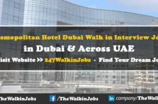 Cosmopolitan Hotel Dubai Walk in Interview