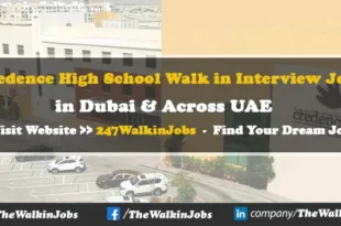 Credence High School Walk in Interview