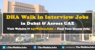 DHA Walk in Interview Jobs