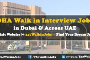 DHA Walk in Interview Jobs