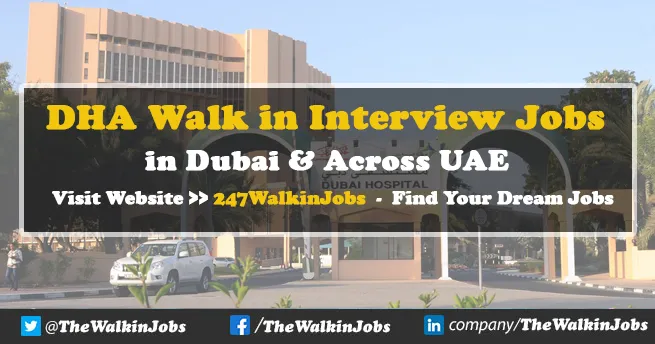 DHA Walk in Interview Jobs