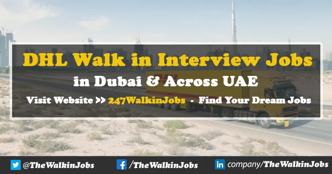 DHL Walk in interview Jobs 