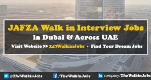 JAFZA Walk in Interview