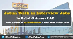 Jotun Walk in interview Jobs