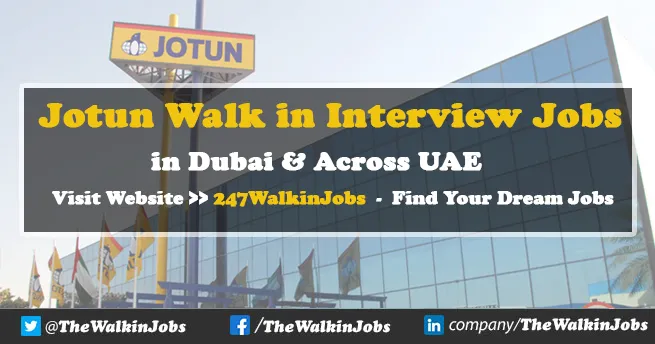 Jotun Walk in interview Jobs 