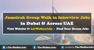 Jumeirah Group Walk in Interview Jobs