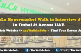 LuLu Hypermarket Walk-in interview Jobs