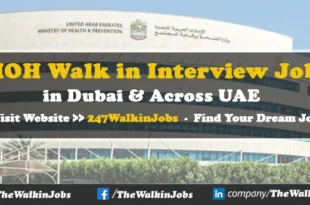 MOH Walk in interview