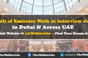 Mall of Emirates Walk in Interview Jobs