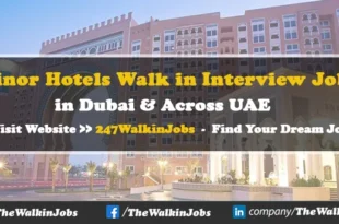 Minor Hotels Walk in interview Jobs