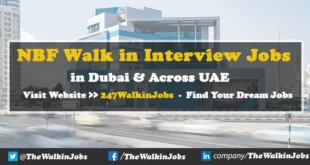 NBF Walk in interview Jobs