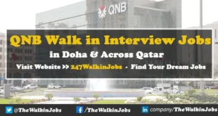 QNB Walk in interview Jobs