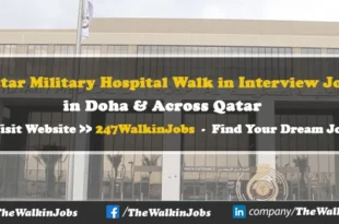 Qatar Military Hospital Walk in Interview Jobs