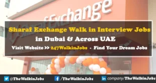 Sharaf Exchange Walk in interview Jobs