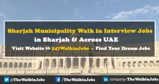 Sharjah Municipality Walk in Interview Jobs