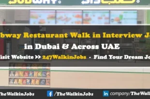 Subway Restaurant Walk in interview Jobs