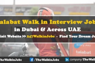 Talabat Walk in interview Jobs