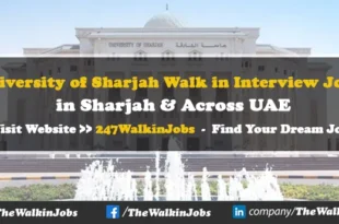 University of Sharjah Walk in Interview Jobs