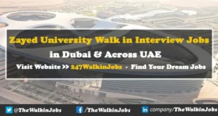 Zayed University Walk in Interview